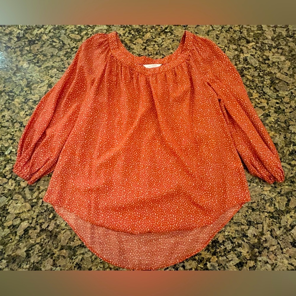 Lauren Conrad salmon blouse